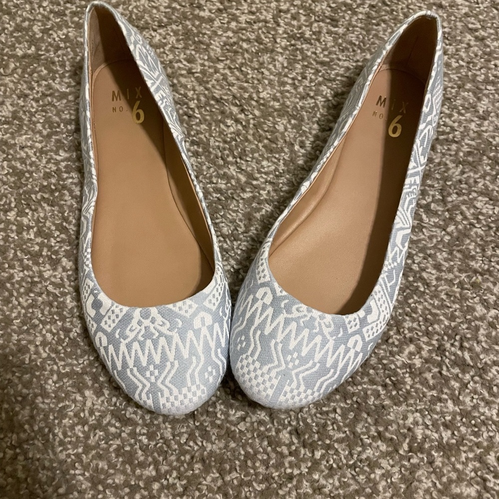 Mix No.6 Blue/White flats
